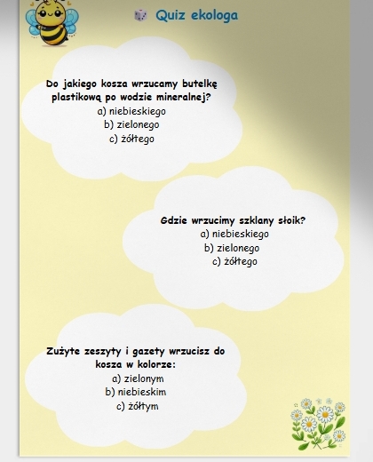 Karta pracy dla uczniów. Kolorowanka. Zagadki. EKOLOGIA