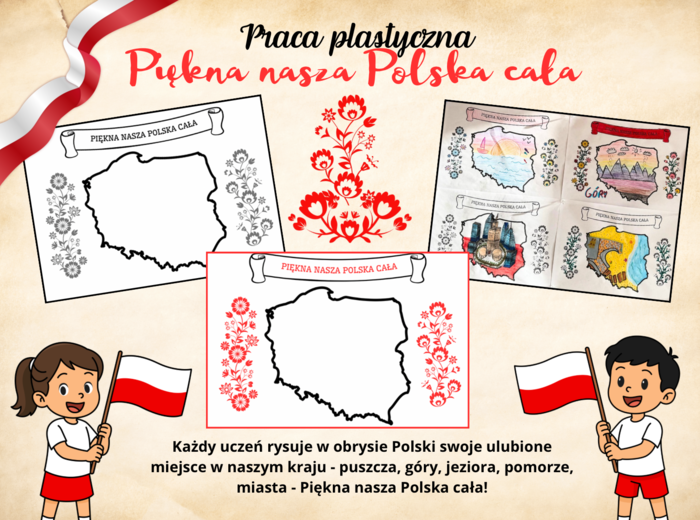 „Piękna nasza Polska cała” - praca plastyczna 11 listopada