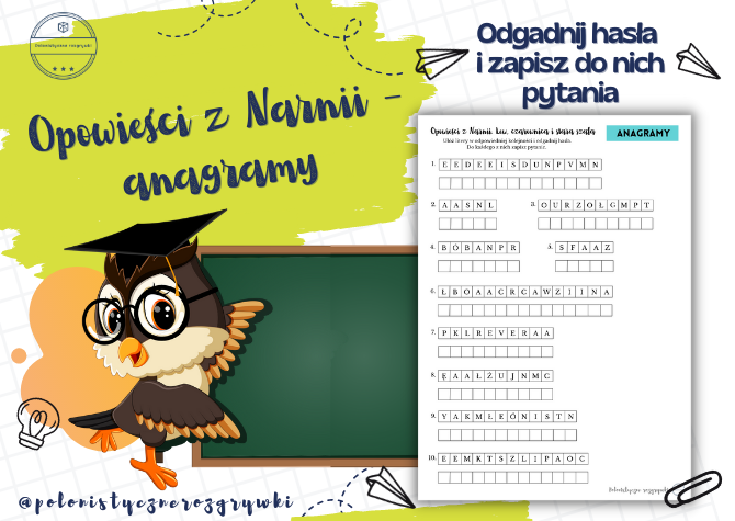 Opowieści z Narnii. Lew, czarownica i stara szafa. Anagramy