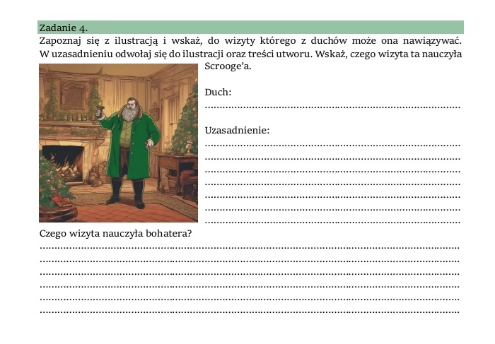 Zestaw lekturowy "Opowieść wigilijna"