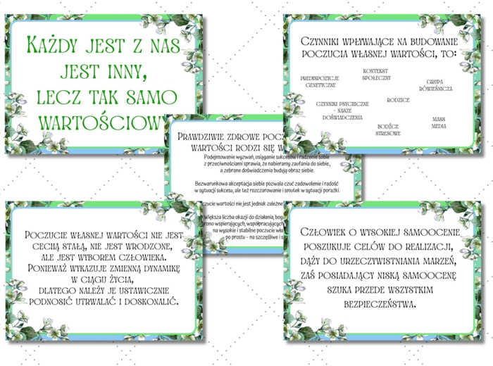 POCZUCIE WŁASNEJ WARTOŚCI