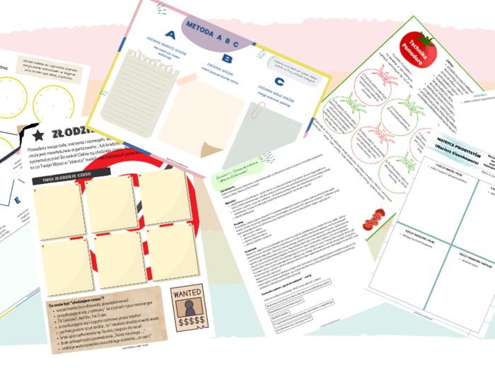 „Zarzadzanie sobą w czasie. Karty pracy, ćwiczenia grupowe, mini wykład” e-book