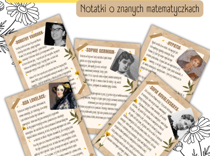 NOTATKI O ZNANYCH MATEMATYCZKACH - Dzień Kobiet