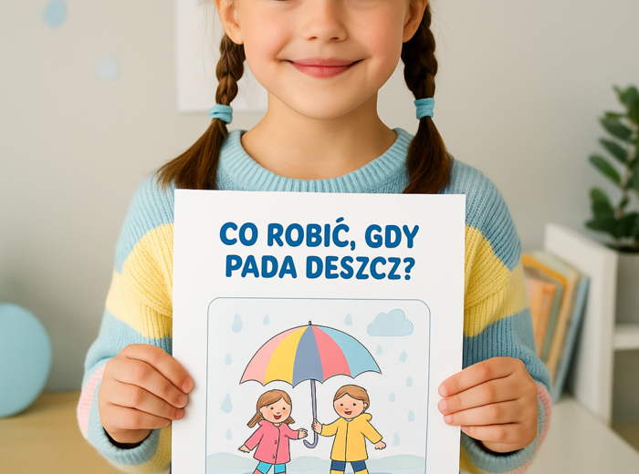 Karta pracy „Co robić, gdy pada deszcz?”