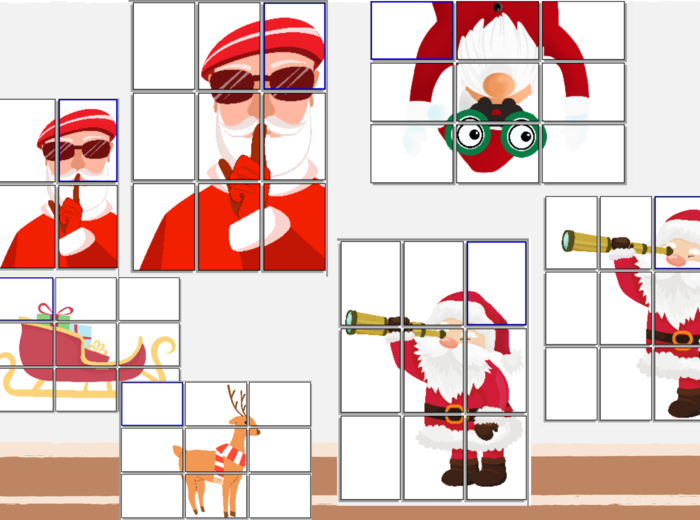 Dekoracja z Mikołajem XXL