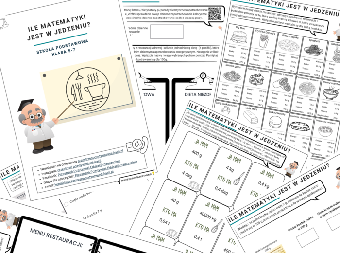Ile matematyki jest w jedzeniu? (klasa 5-8)