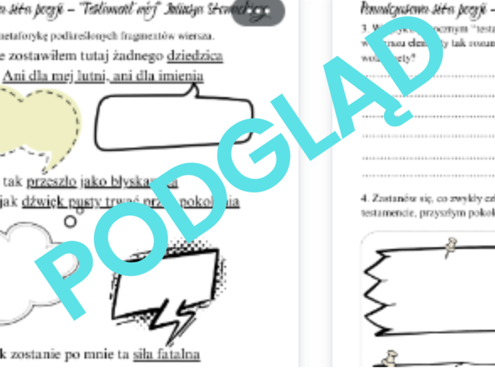 Juliusz Słowacki - Testament mój