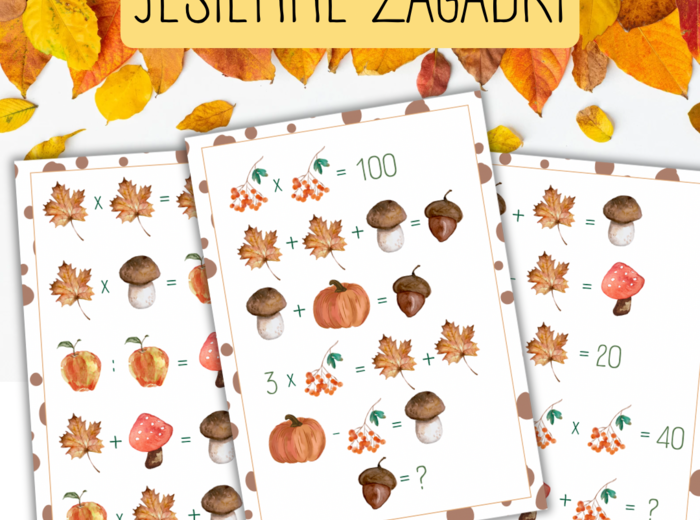 JESIENNE ZAGADKI - łamigłówki.