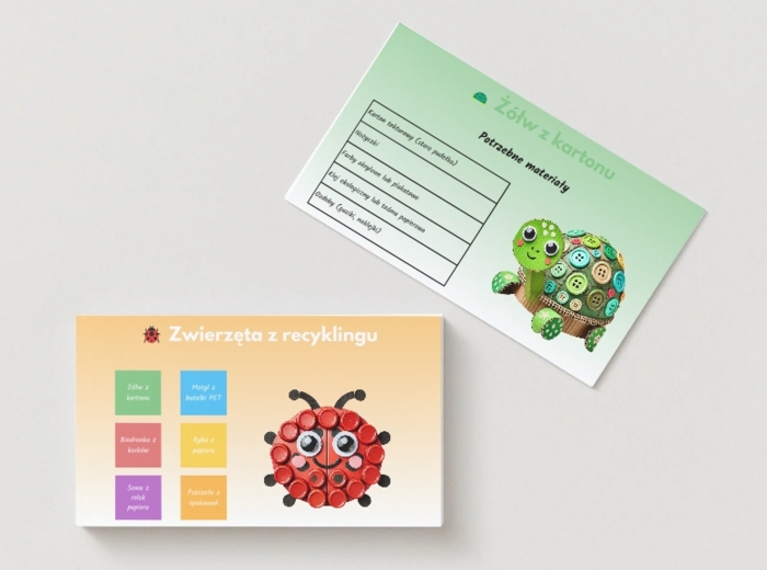 Modele przestrzenne. Prace recyklingowe z wykorzystaniem surowców wtórnych