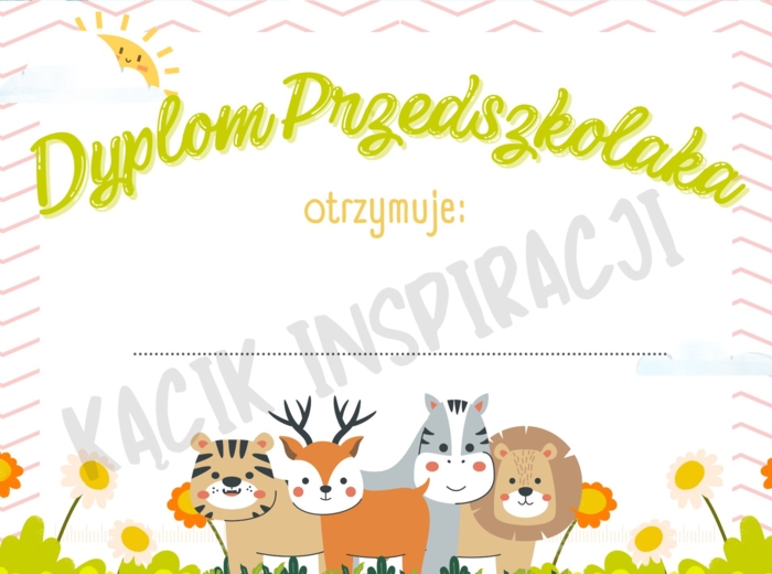 DYPLOMY NA DZIEN PRZEDSZKOLAKA 💜
