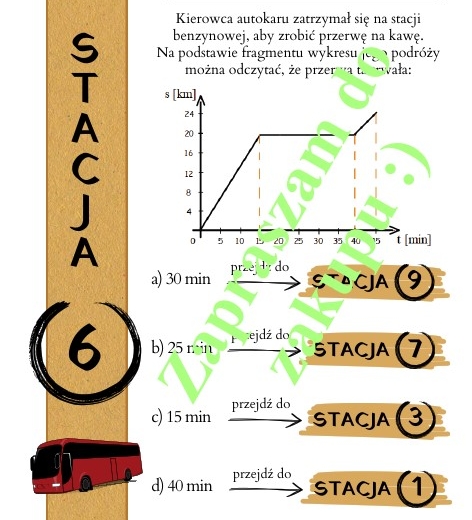 Pomysł na lekcję - stacje zadaniowe: Kinematyka.