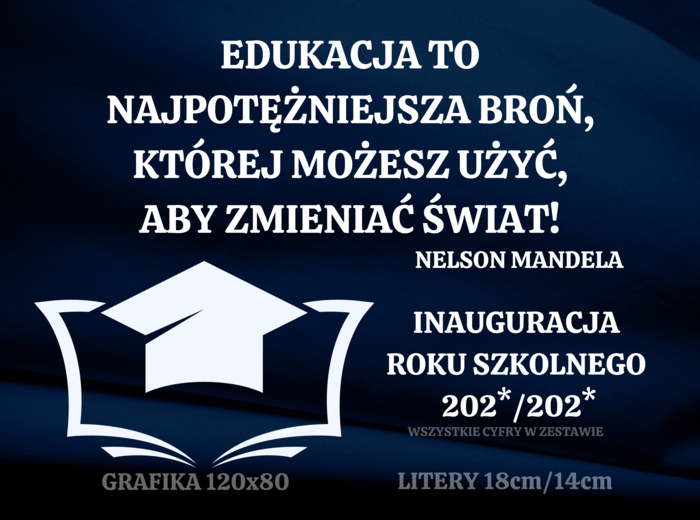 ROZPOCZĘCIE ROKU SZKOLNEGO - DEKORACJA XXL