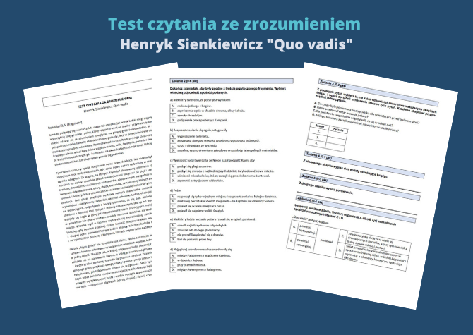 "Quo vadis" - test czytania ze zrozumieniem