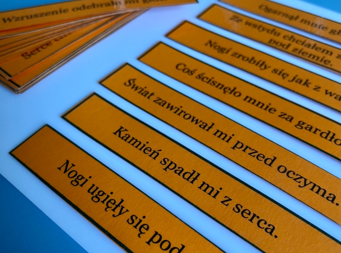 Frazeologizmy - emocje - przykłady