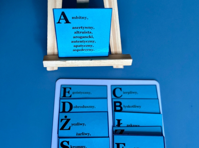 Cechy charakteru bohatera literackiego - poszerzanie słownictwa