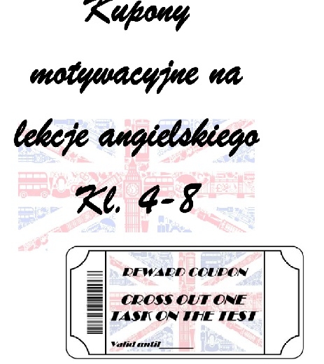 Kupony motywacyjne j. angielski
