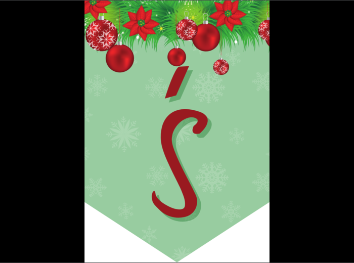 Girlanda - baner - napis - Wesołych Świąt