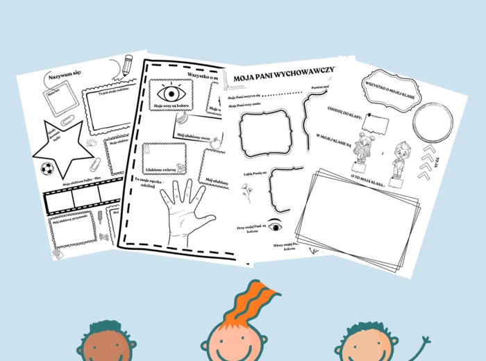 "POWRÓT DO PRZEDSZKOLA I SZKOŁY" - KARTY PRACY - WSZYSTKO O MNIE I NIE TYLKO".