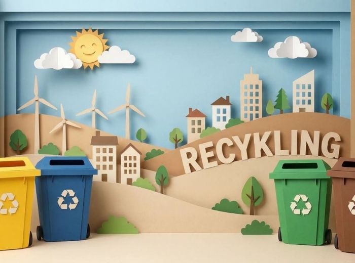 Recykling – segregacja odpadów i drugie życie śmieci (gazetka szkolna / prezentacja)