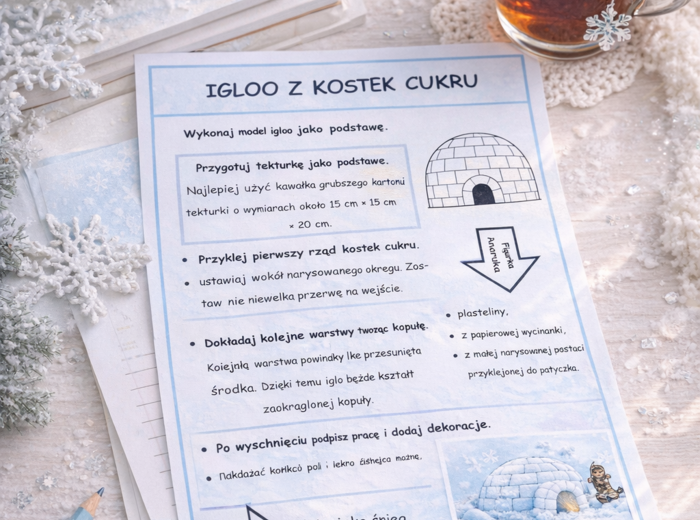 Anaruk i Arktyka – zestaw kart pracy dla klas 1–3