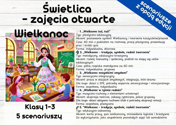 Świetlica - zajęcia otwarte WIELKANOC
