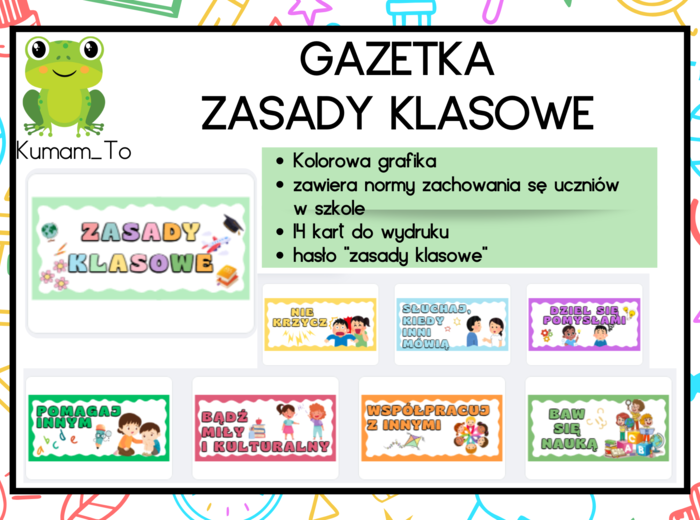 Zasady klasowe- gazetka