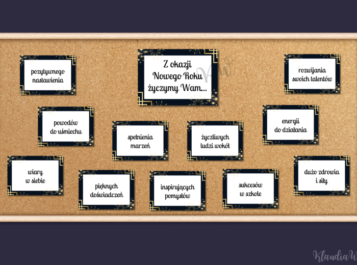 Gazetka z życzeniami na Nowy Rok - wersja 2