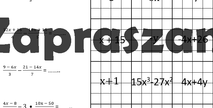 Kodowanie - wyrażenia algebraiczne