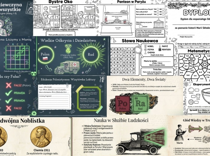 Odkryj świat nauki z Manią! Kompletny pakiet edukacyjny (PDF)