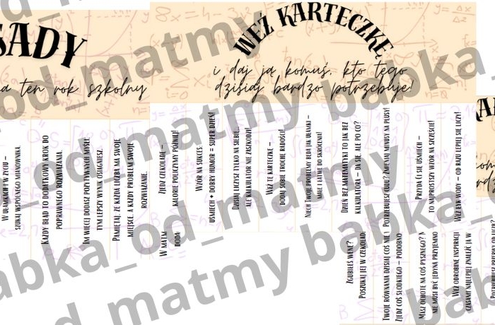 ZERWIJ KARTECZKĘ - na gazetkę klasową