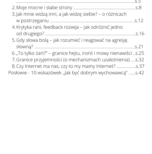 ,,Wychowawca w akcji" e-publikacja 8 scenariuszy lekcji wychowawczych