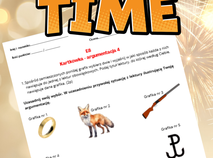 Kartkówka E8 - argumentowanie, grafika