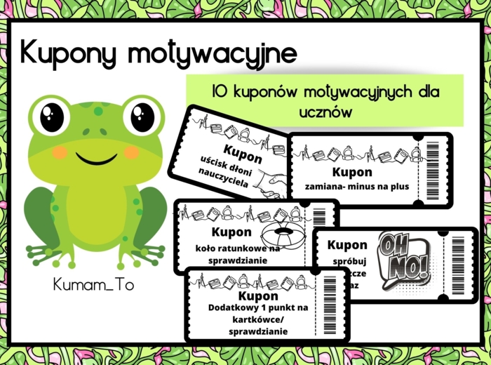Kupony motywacyjne dla uczniów