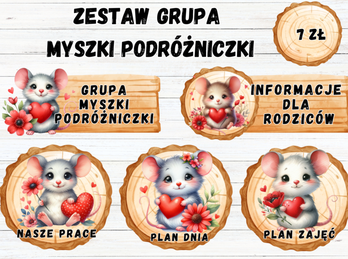 ZESTAW GRUPOWY GRUPA "MYSZKI PODRÓŻNICZKI"