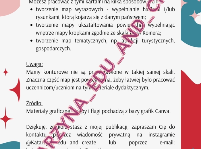 Mapy konturowe - Europa