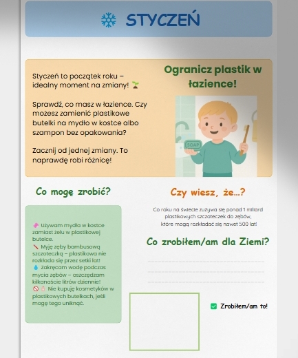 Ekologiczny kalendarz „Zrób to dla Ziemi”