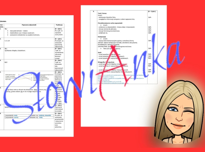 Sprawdzian z rozdz. VI pt. „Ja i świat wyobraźni” do podręcznika wydawnictwa WSiP „Zamieńmy słowo” dla klasy 4