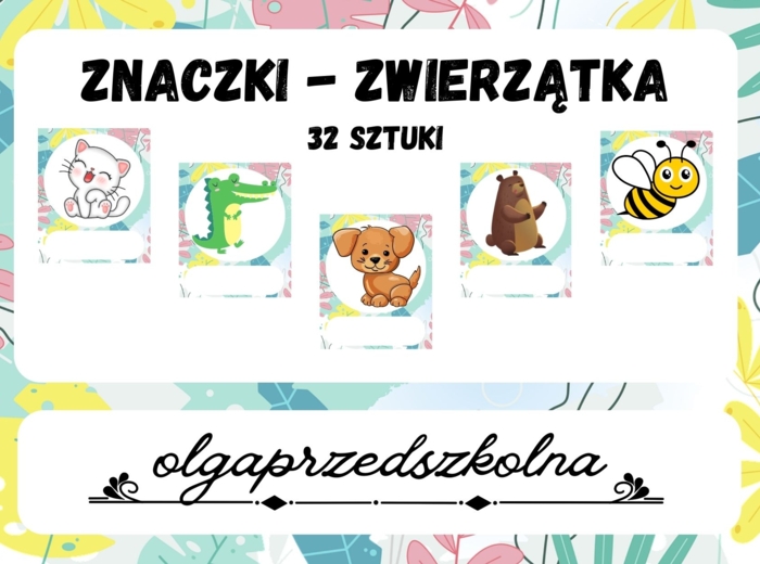 Znaczki - zwierzątka