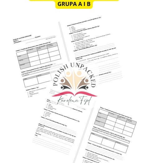 Sprawdzian - rodzaje i gatunki literackie (+odpowiedzi), dwie grupy, klasa 5, 6, 7, 8