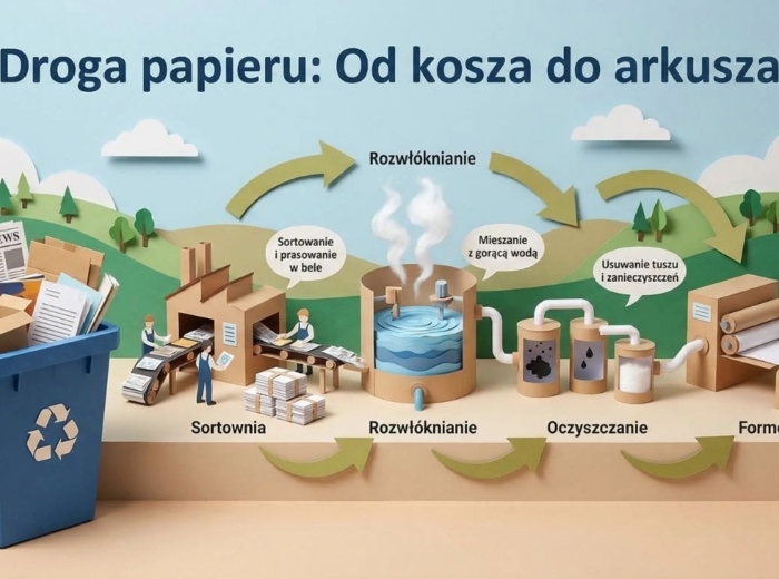 Recykling – segregacja odpadów i drugie życie śmieci (gazetka szkolna / prezentacja)