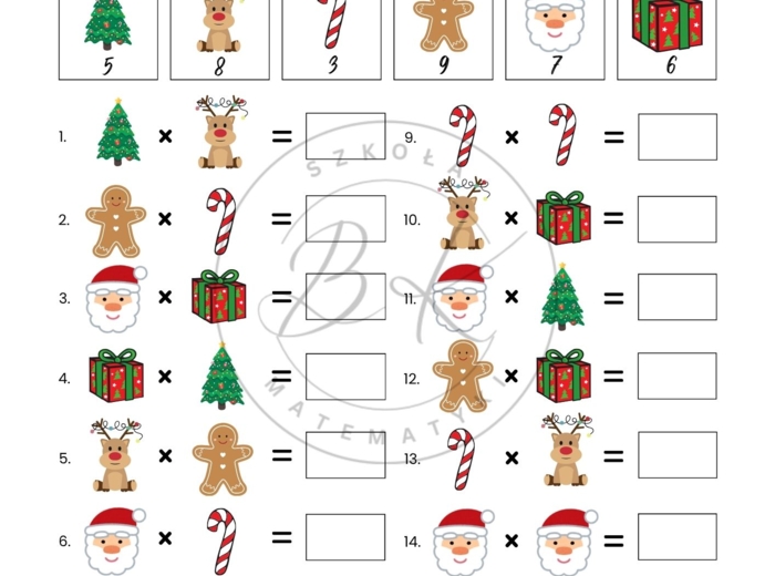 Kalendarz adwentowy z zadaniami i kolorowankami - klasy 1-3