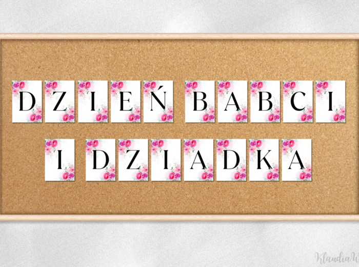 Girlanda „Dzień Babci i Dziadka” – wersja 3