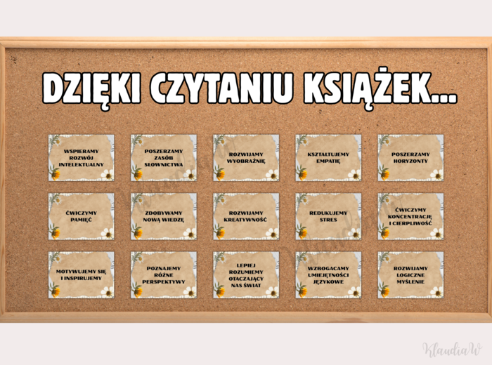 „Dzięki czytaniu książek…” - gazetka szkolna (wersja 1)