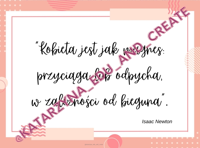 Plakaty z cytatami - Dzień Kobiet