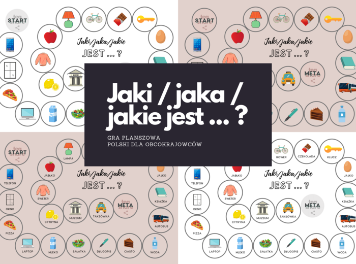 Jaki / jaka / jakie jest .... ? Gra dla początkujących POLSKI DLA OBCOKRAJOWCÓW (K)