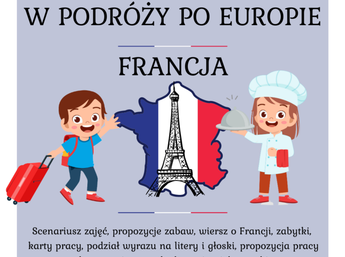 W podroży po Europie – Francja – pakiet dla przedszkolaka