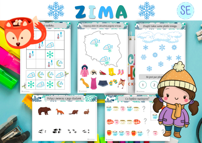 Zima - zestaw zadań