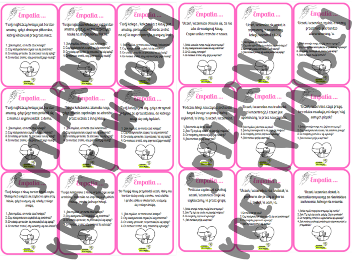 EMPATIA ... gra integracyjna (warsztaty, godziny wychowawcze, zajęcia integracyjne, TUS, zielone szkoły)