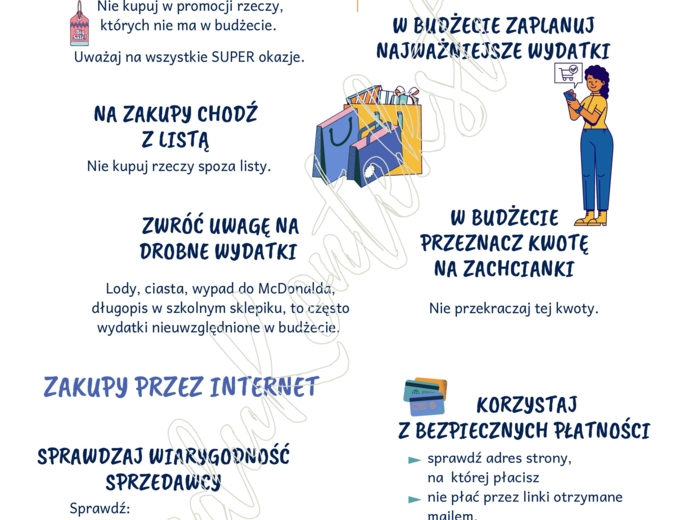 Racjonalne zakupy - pomysły na lekcję z zakupami w tle + infografika