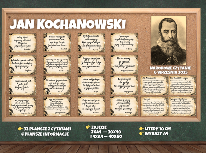 NARODOWE CZYTANIE - JAN KOCHANOWSKI - gazetka edukacyjna